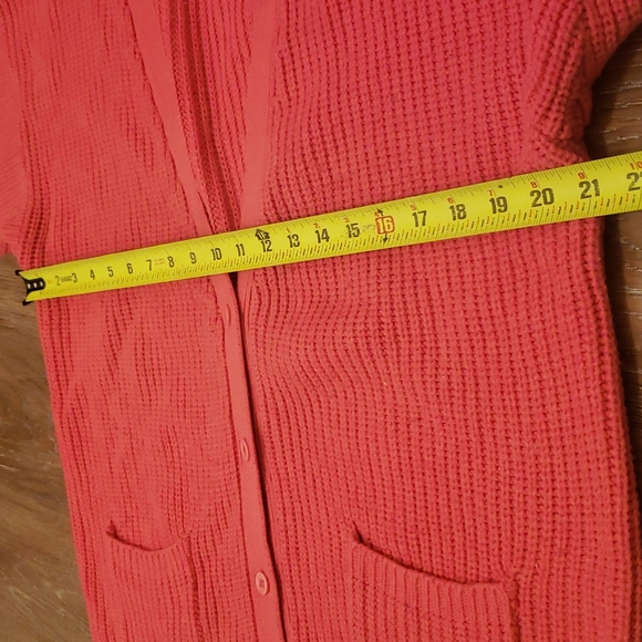 (XL) Gad-abouts Pink Knit Cardigan Vintage Comfy Cozy Coastal Grandma Cottage - Picture 6 of 7